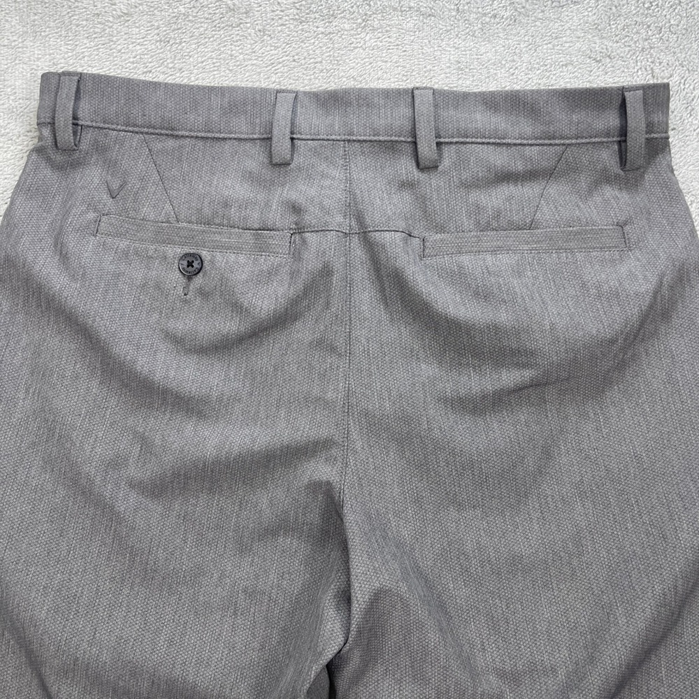 Callaway Golf Pants Mens 34x30 Gray Performance Chino Flat Front Stretch - Picture 5 of 13